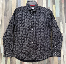 Jiggler Lord Berlue Shirt Men’s Black Floral Long Sleeve Cotton Large 4 Bold