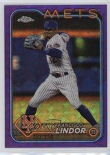 2024 Topps Chrome Logofractor Edition Purple Refractor /250 Francisco Lindor o7m