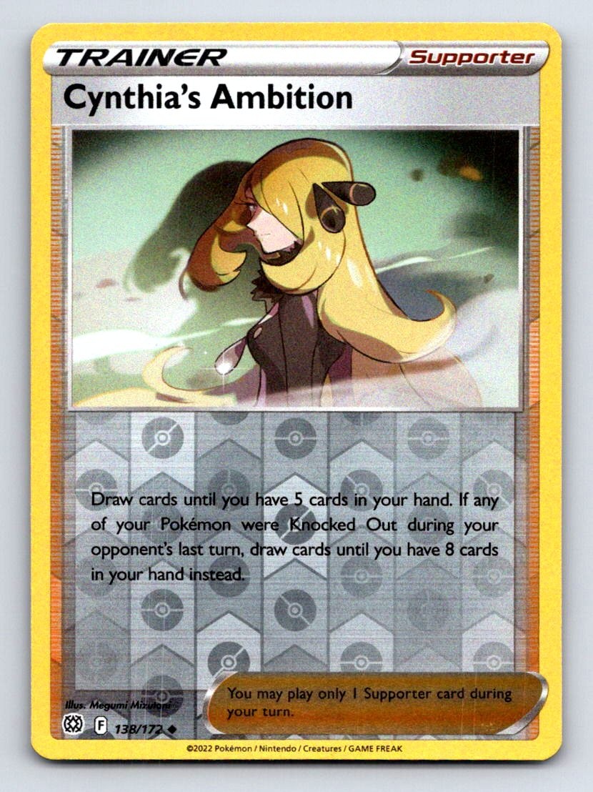 Cynthia's Ambition 138/172 Uncommon Brilliant Stars Pokemon Near Mint
