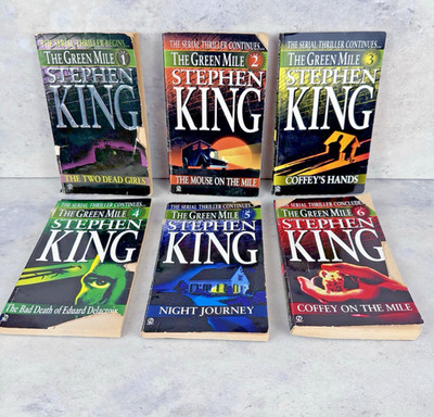 Stephen King The Green Mile Complete 1st Printing Book Set 1-6 Thriller