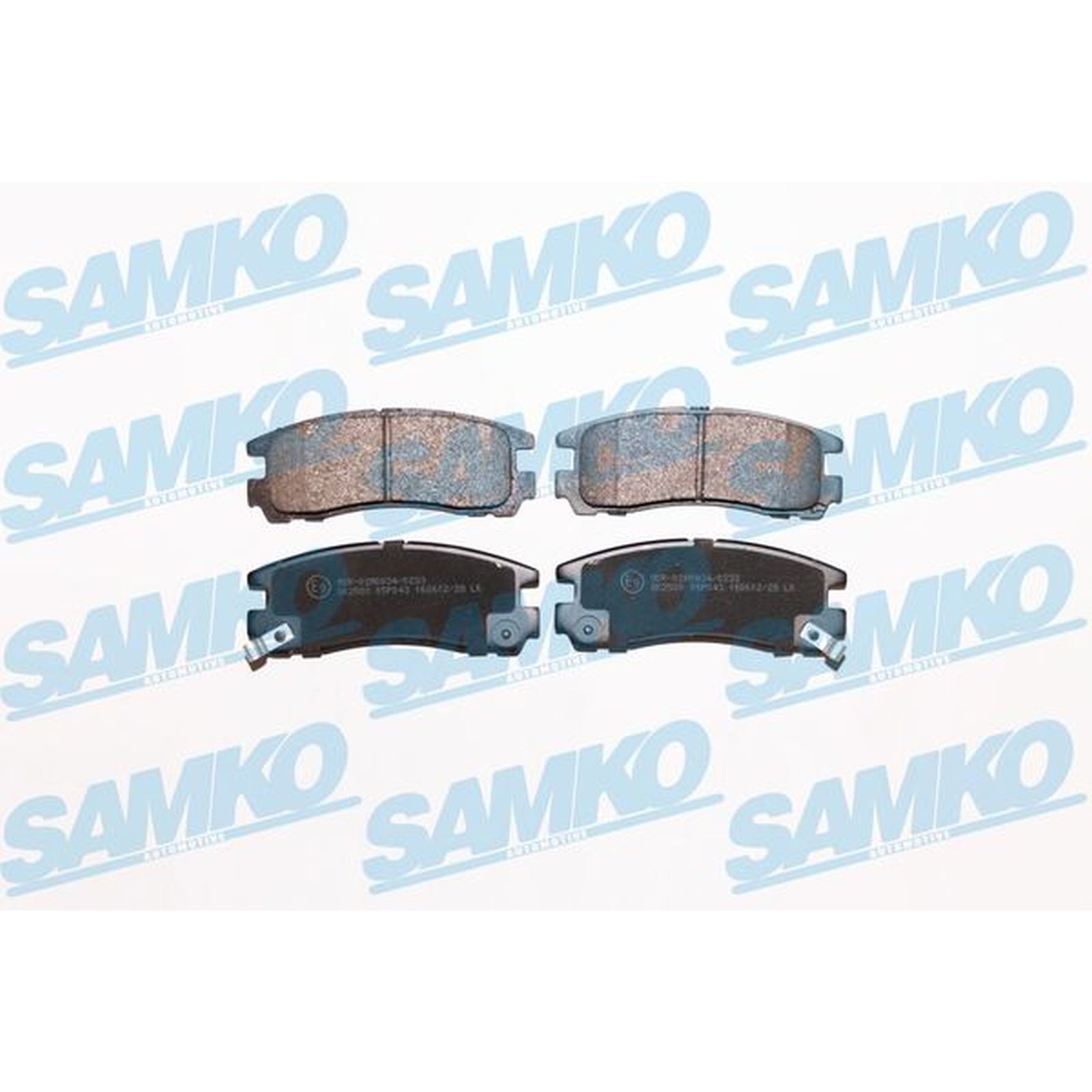1x ORIGINAL® SAMKO Bremsbelagsatz, Scheibenbremse Hinten für Hyundai SANTAMO