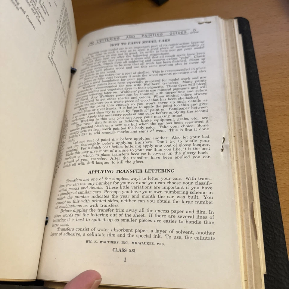 Carpeta de folletos única Walther's HO Model Railroad Research Guild 1940 de colección Foto 2 de 4