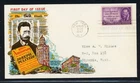 UNITED STATES FLUEGEL COVER LOT #37 1947 Joseph PULITZER Journalism FDC $$$