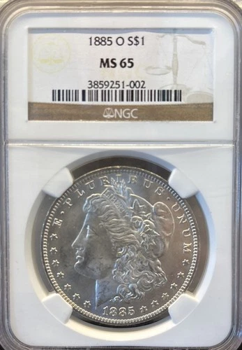 1885 O Morgan Silver Dollar ($1), NGC Certified MS65