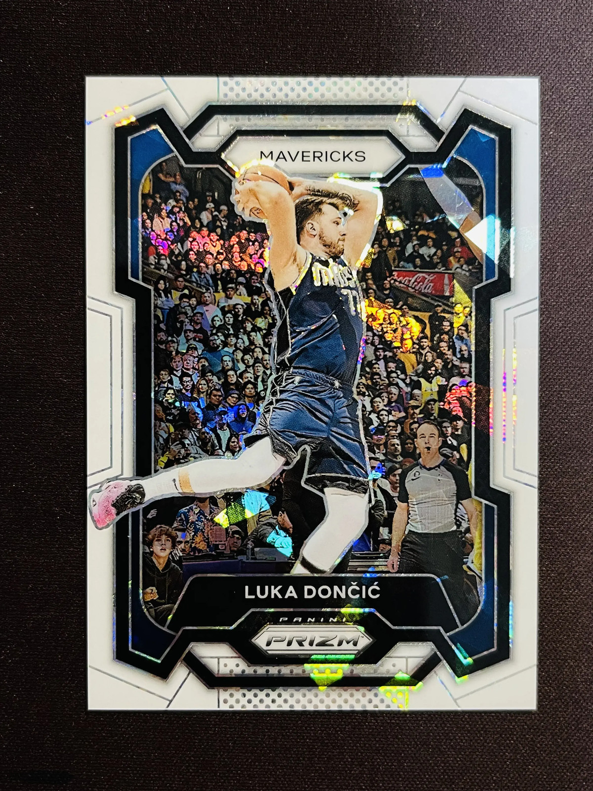 2023-24 Panini Prizm Luka Doncic #110 White Ice 21/35 Mavericks CL001