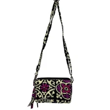 Vera Bradley RFID 3 in1 Crossbody Scroll Medallion Wristlet Mini Handbag MSRP$75