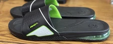 AND1 Men's Athletic Air Bubble Slide Sandal Shoe Timeout Black Size 11
