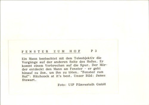 Foto Filmszene Fenster zum Hof, USA 1954, Szene mit James Stewart - 10614290 - Picture 2 of 2