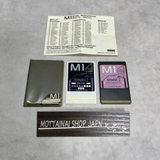 KORG M1 SYNTH 2 MPC-07 and MSC-07 PCM w/Case from Japan Working Tested Good