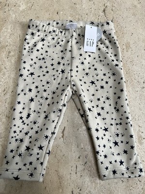 GAP Baby Girls' Cozy Leggings Bottoms 6-12 Month  Moonstone  Sherpa Lined