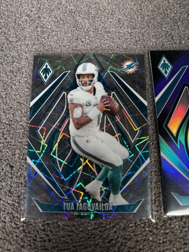 2024 Phoenix Tua Tagovailoa Purple and Lazer Lot #140 Miami Dolphins NFL - Picture 2 of 4