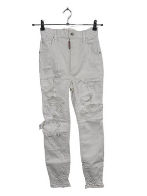 DSQUARED2 Boyfriendjeans Damen Jeans Gr. DE 38 weiß Casual-Look