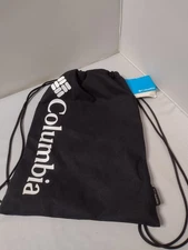 Columbia Arrowhead Valley Exs Drawstring Bag Black NWT Outdoor Trail Gym 