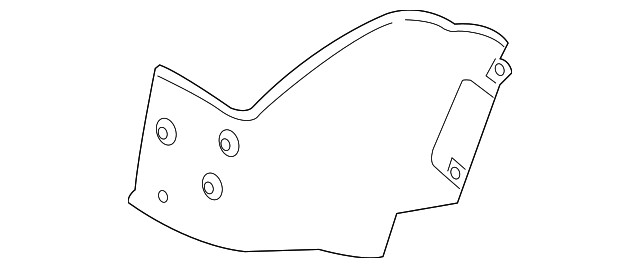 Genuine Nissan Fender Liner Extension 63844-EZ00A
