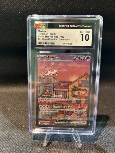 Mew ex Black Star Promo 053 151 Ultra Premium Collection CGC GEM Mint 10