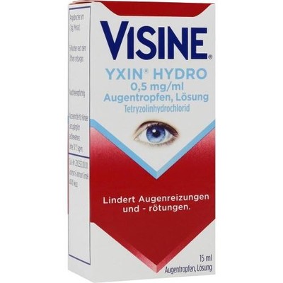 3x VISINE Yxin Hydro 0,5 mg/ml Augentropfen 15 ML SPAR-SET PZN 16942069