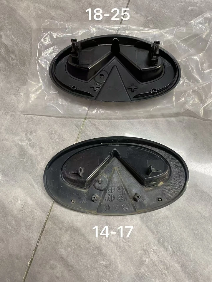 Front Gloss Black Emblem with housing For Q50 2018,2019,2020,2021+ 628664HB0A - Image 3 of 4