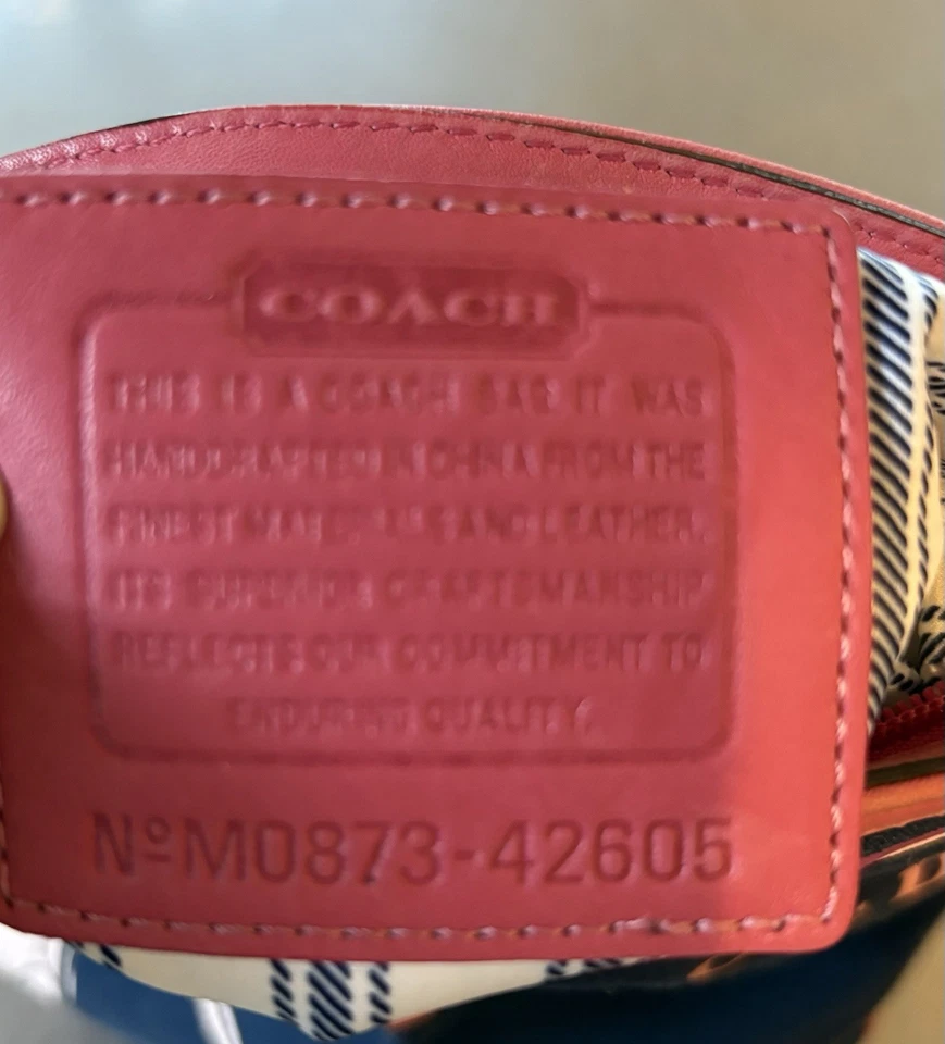 COACH 42605 Limited Edition Blue Canvas Graphic Bonnie Cashin Crossbody - Image 3 of 4