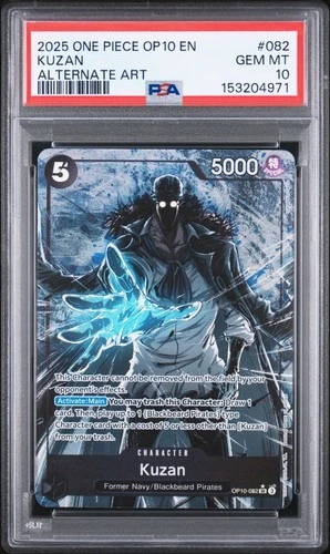 One Piece En Kuzan Alternate Art OP10-082 PSA 10 Gem Mint