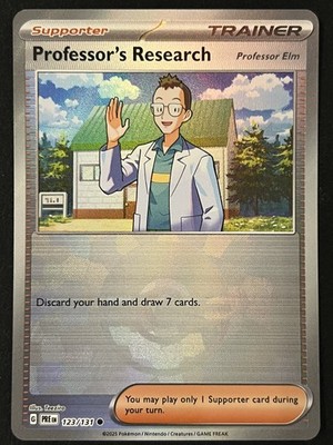 Pokemon TCG Professor's Research 123/131 Pokeball - Prismatic Evolutions - Fresh