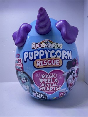 Zuru Rainbocorns Puppycorn Rescue Over 12 Surprises Magic Peel & Reveal Hearts