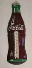 Vintage Coca Cola Bottle Thermometer 16” Metal  USA