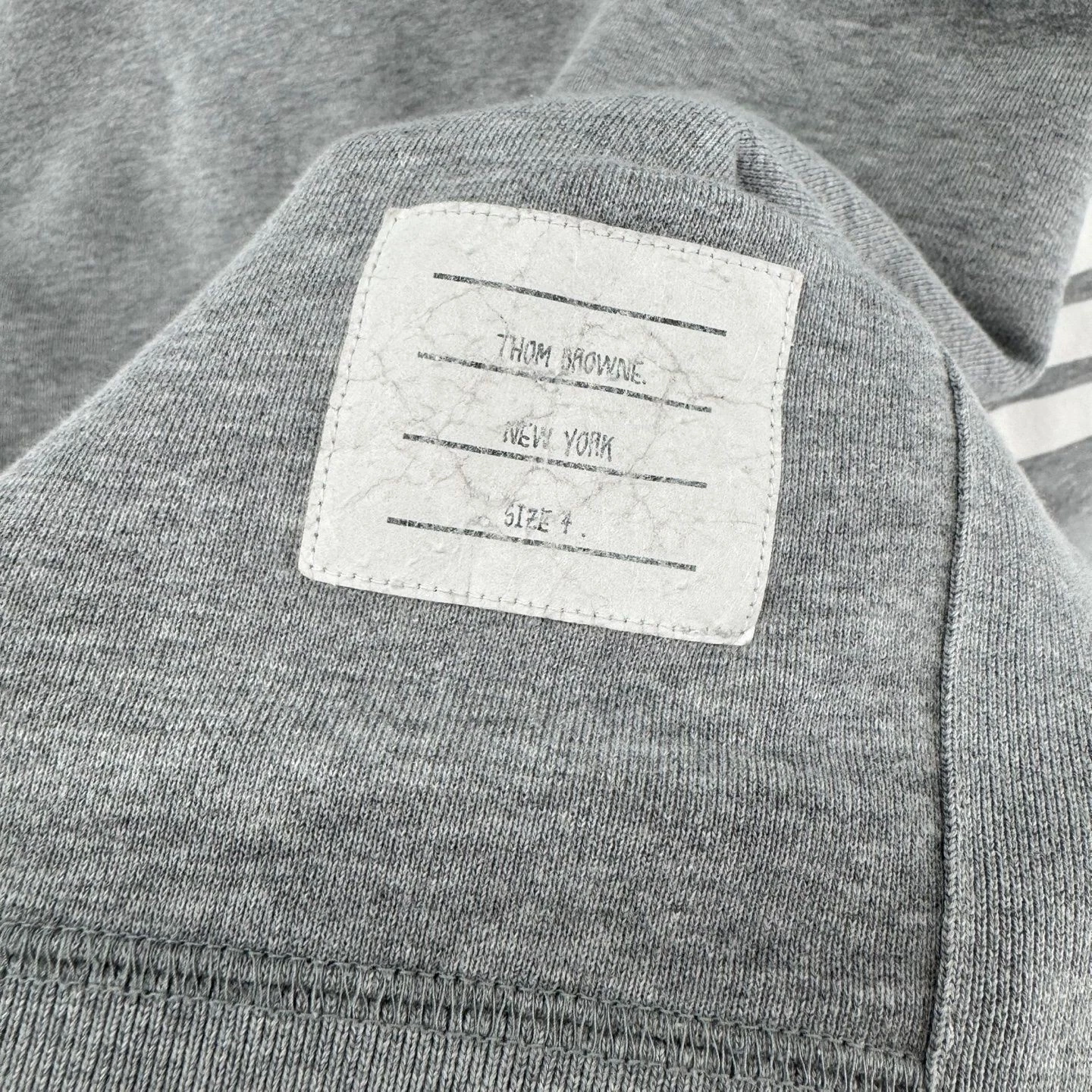 Thom Browne Felpa Bracciale Diagonale Grigio MJT021H 129705861