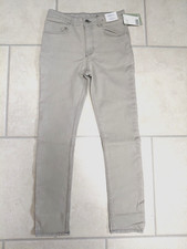 NEU MIT ETIKETT H&M HELLGRAUE SKINNY FIT STRETCH JEANS, VERSTELLBARER BUND, ALTER 12-13 JAHRE