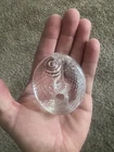 Steuben Crystal Pisces Art Glass Hand Cooler
