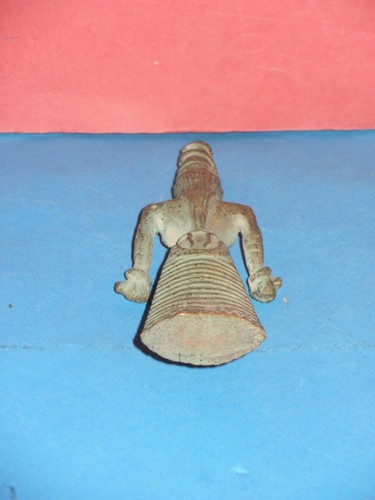 Figura réplica de bronce vintage La diosa serpiente minoica, alto 12 cm/4,7... - Imagen 22 de 24