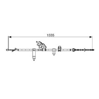 Handbremsseil Hinten Links FüR Toyota Yaris P9 1.0 1.3 1.4 05 Bis 11 Bosch Teil