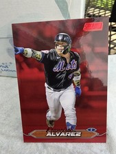 2024 Topps Stadium Club Francisco Alvarez Red Parallel #110 Mets