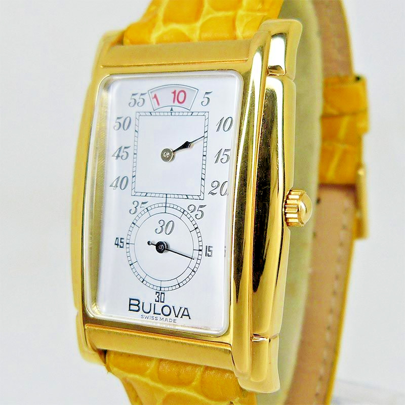 Bulova Rectangular Regulator Hand Wind Mechanical… - image 1