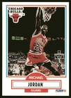 1990-91 Fleer #26b Michael Jordan HOF NBA Basketball Bulls Card