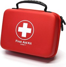228pcs Compact First Aid Kit Waterproof EVA Case for Family Emergency Care