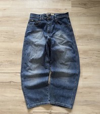 Vintage Y2K Southpole Faded Baggy Wide Leg Jeans Blue Sz 33x30 Grunge Skater