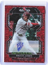 2022 Panini Prizm Draft Picks #PDP65 Brock Jones Base Autographs Red #/99