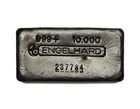 Vintage Engelhard 3rd Series Canadian Bull Logo 10 oz 999 Fine Silver Poured Bar