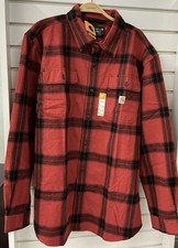 CARHARTT LONG SLEEVE FLANNEL, SZ L. MENS