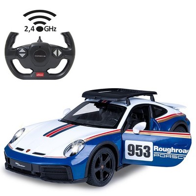 JAMARA Porsche 911 Dakar Performance 1:14 blau 2,4GHz Tür manuell RC Auto
