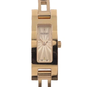 Gucci 3900L Bracelet Montre Quartz Femme Or Gp Véritable Ceinture Ioki Pawn Shop