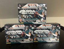 (3) Lot 2024 Panini Prizm NFL Football Mega Box Pink Pulsar Sealed Maye, Nix RC