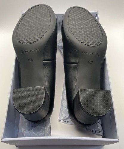 Aerosoles Womens Black Leather Pumps Size 8.5 M New In Box - Picture 4 of 10