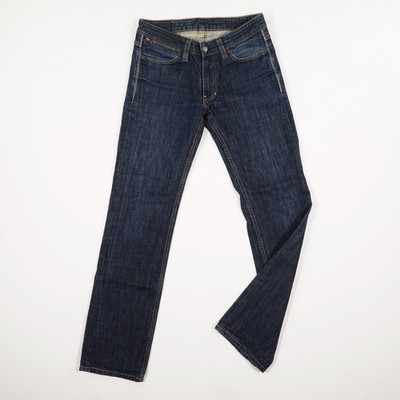 KUYICHI Herren Jeans Gr. W30/L32 Blau Organic Baumwolle Straight Fit Reißverschl