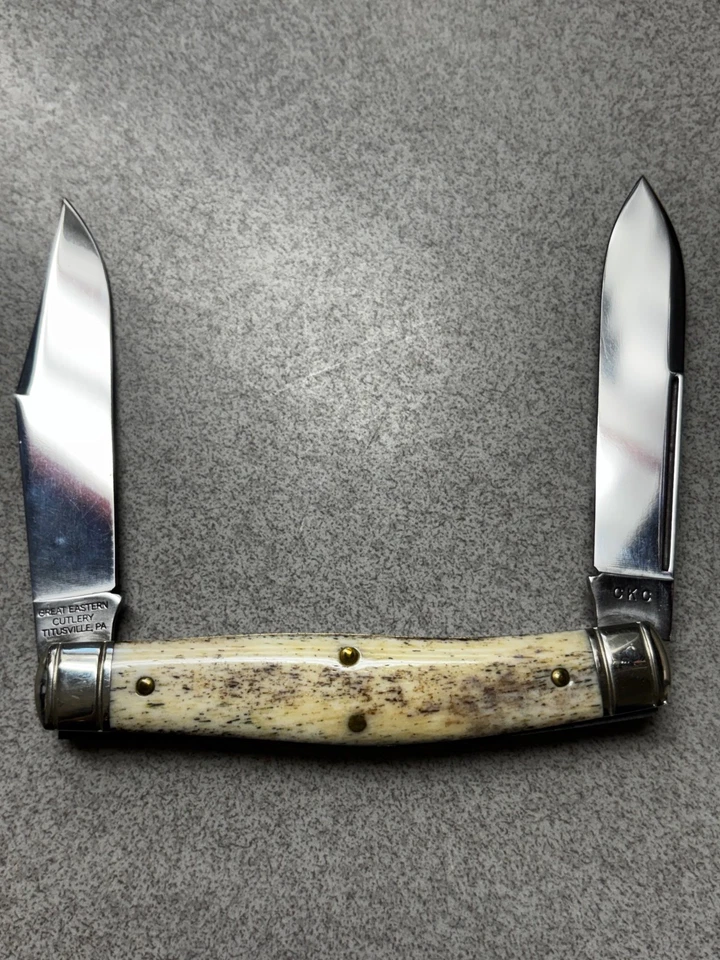 Great Eastern Cutlery 81 GEC Northfield UN-X-LD 811217 hueso de Appaloosa liso CKC Foto 2 de 4