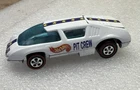 Hot Wheels Redlines *RESTORED* Pit Crew Car Enamel White w/champagne Interior