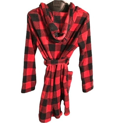 Abercrombie Kids Red Plaid Robe Size 11/12 - Cozy, Cabincore, Sleepwear - Picture 2 of 6