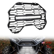 Front Mesh Grill with LED Light Bar for Can-Am Commander MAX 2021-2025