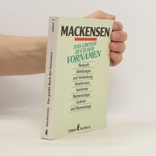 Das grosse Buch der Vornamen  |  Lutz Mackensen