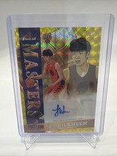 🔥YANG HANSEN~ 2025-26 Topps Finest YELLOW Rookie AUTO #14/35🔥Trailblazers